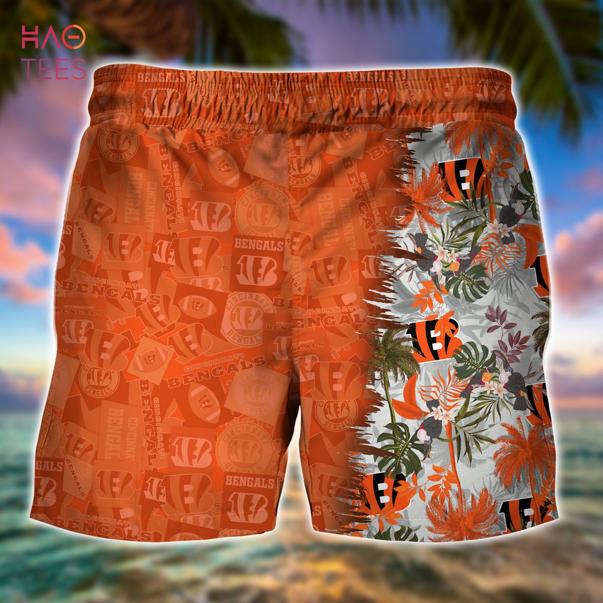 HOT Cincinnati Bengals NFL Summer Hawaiian Shirt And Shorts