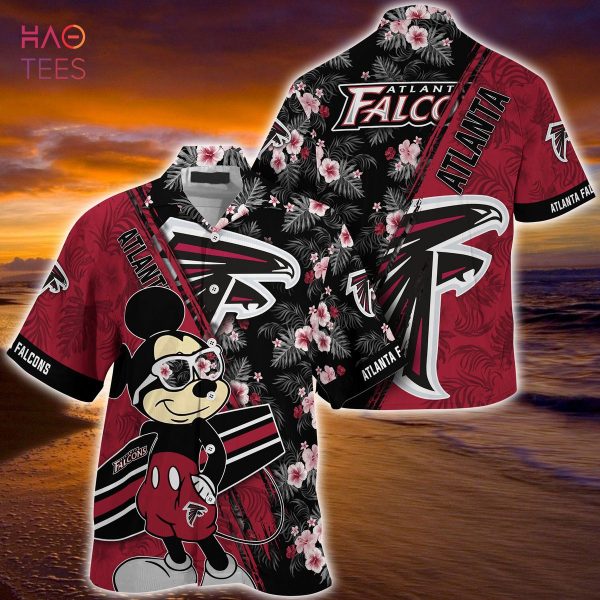 Mickey And Floral Atlanta Falcons NFL Summer Hawaiian Shirt