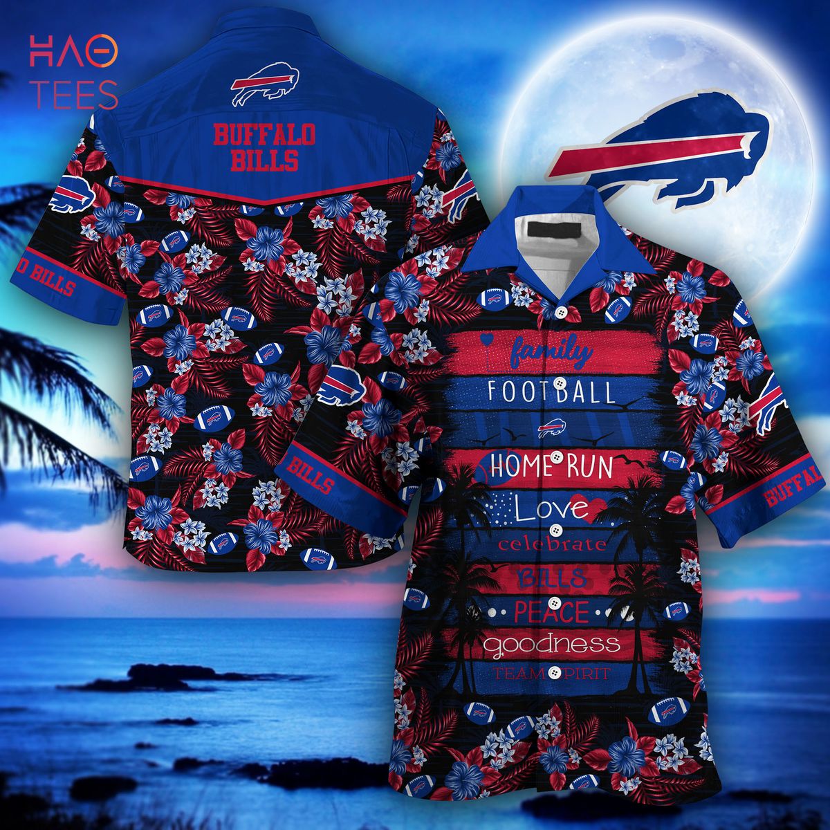 NEW Buffalo Bills NFL Hawaiian Shirt NEW Buffalo Bills NFL Hawaiian Shirt