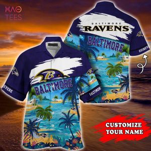 Baltimore Ravens NFL Customized Summer Hawaiian Shirt