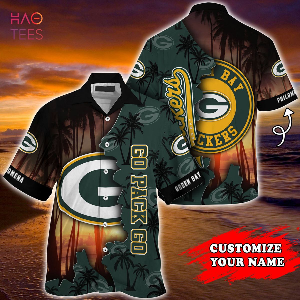 NEW Green Bay Packers NFL Customized Summer Hawaiian Shirt NEW Green Bay Packers NFL Customized Summer Hawaiian Shirt