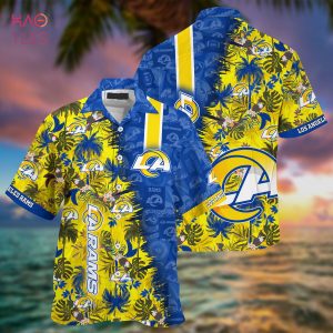 Custom Name Los Angeles Rams Hawaiian Shirt NFL Football Hawaiian