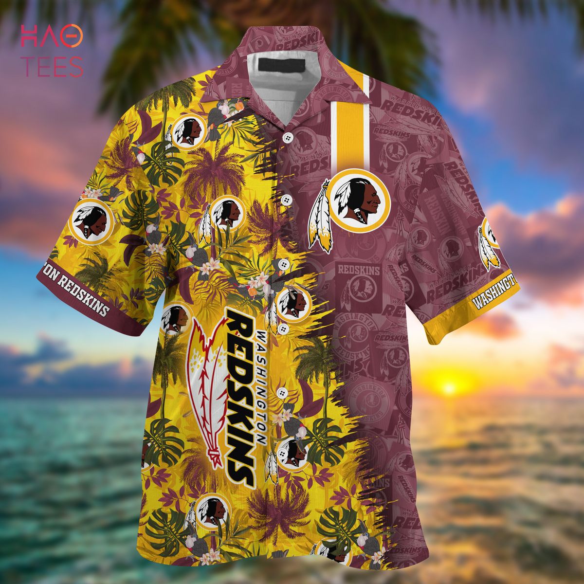 HOT Washington Redskins NFL Summer Hawaiian Shirt And Shorts