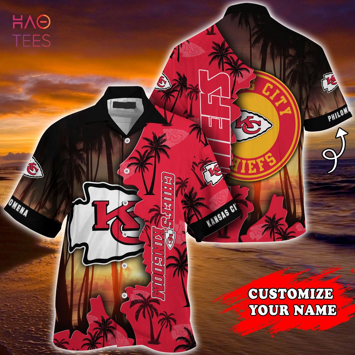 HOT Kansas City Chiefs NFL Customized Summer Hawaiian Shirt HOT Kansas City Chiefs NFL Customized Summer Hawaiian Shirt