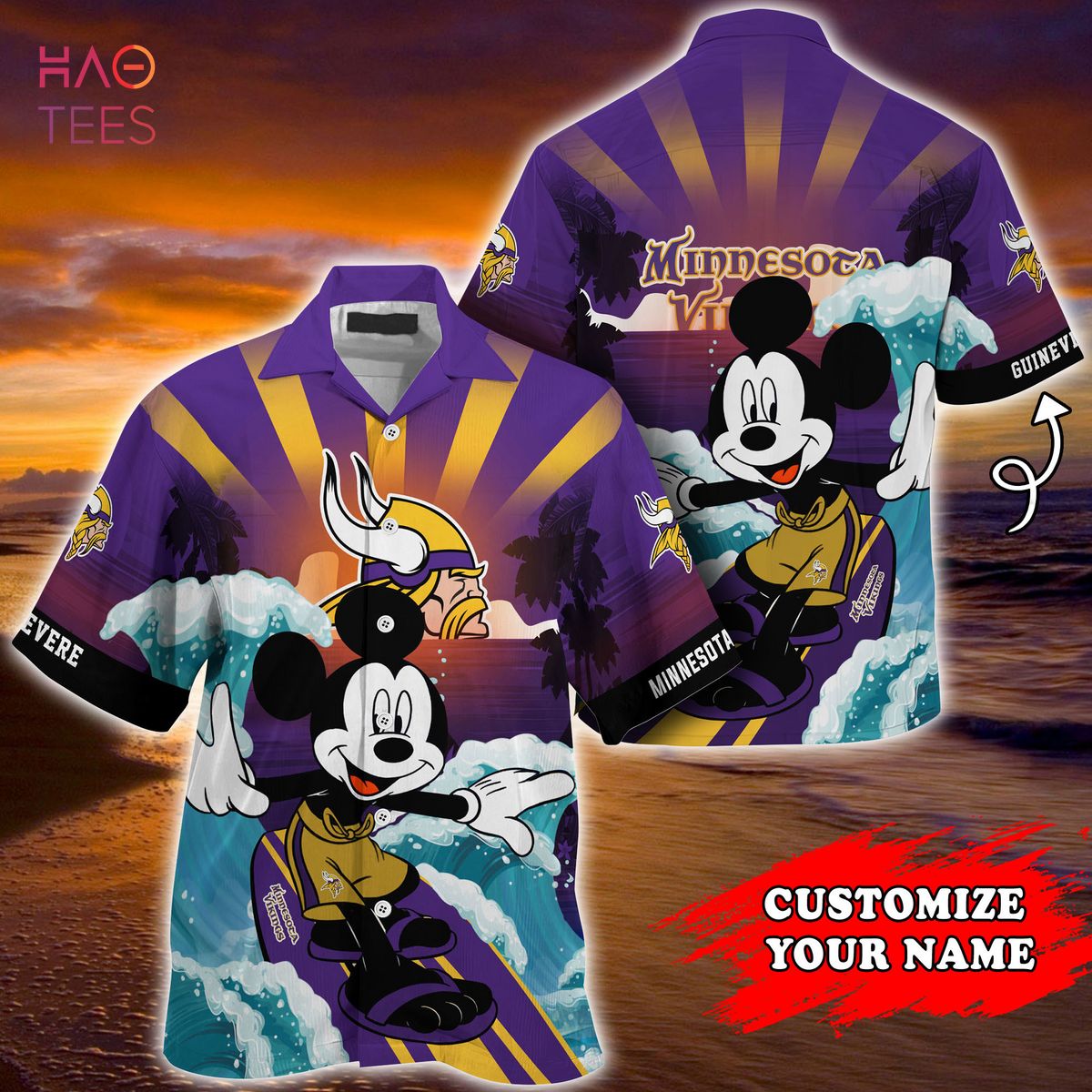 Minnesota Vikings NFL Summer Customized Hawaiian Shirt