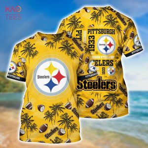 NFL Pittsburgh Steelers Tree Yellow Hawaiian Shirt - Limotees