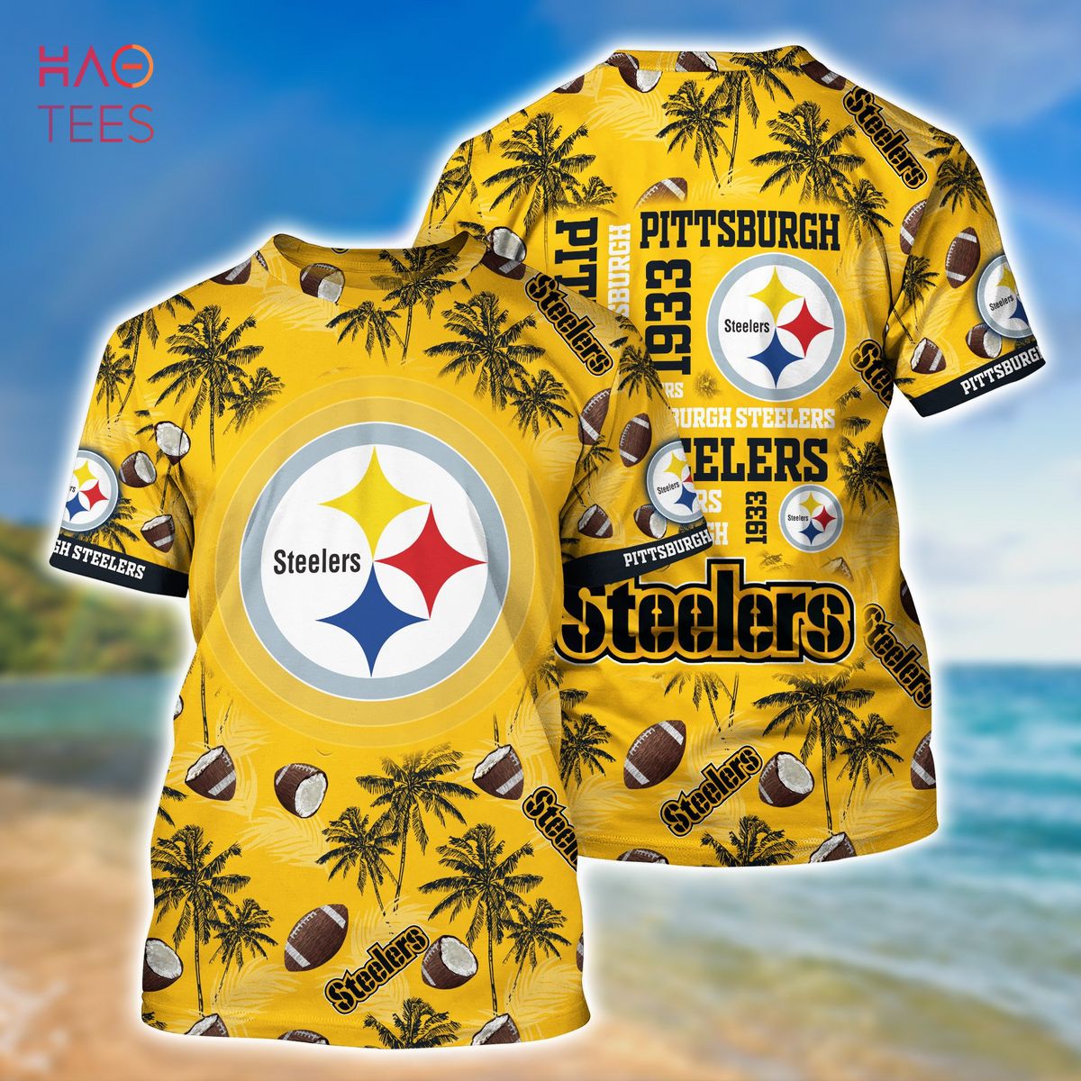 Pittsburgh Steelers Louis Vuitton LV NFL Custom Hawaiian Shirt - Tagotee