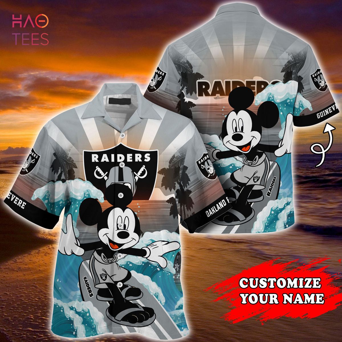 HOT Oakland Raiders NFL Customized Summer Hawaiian Shirt