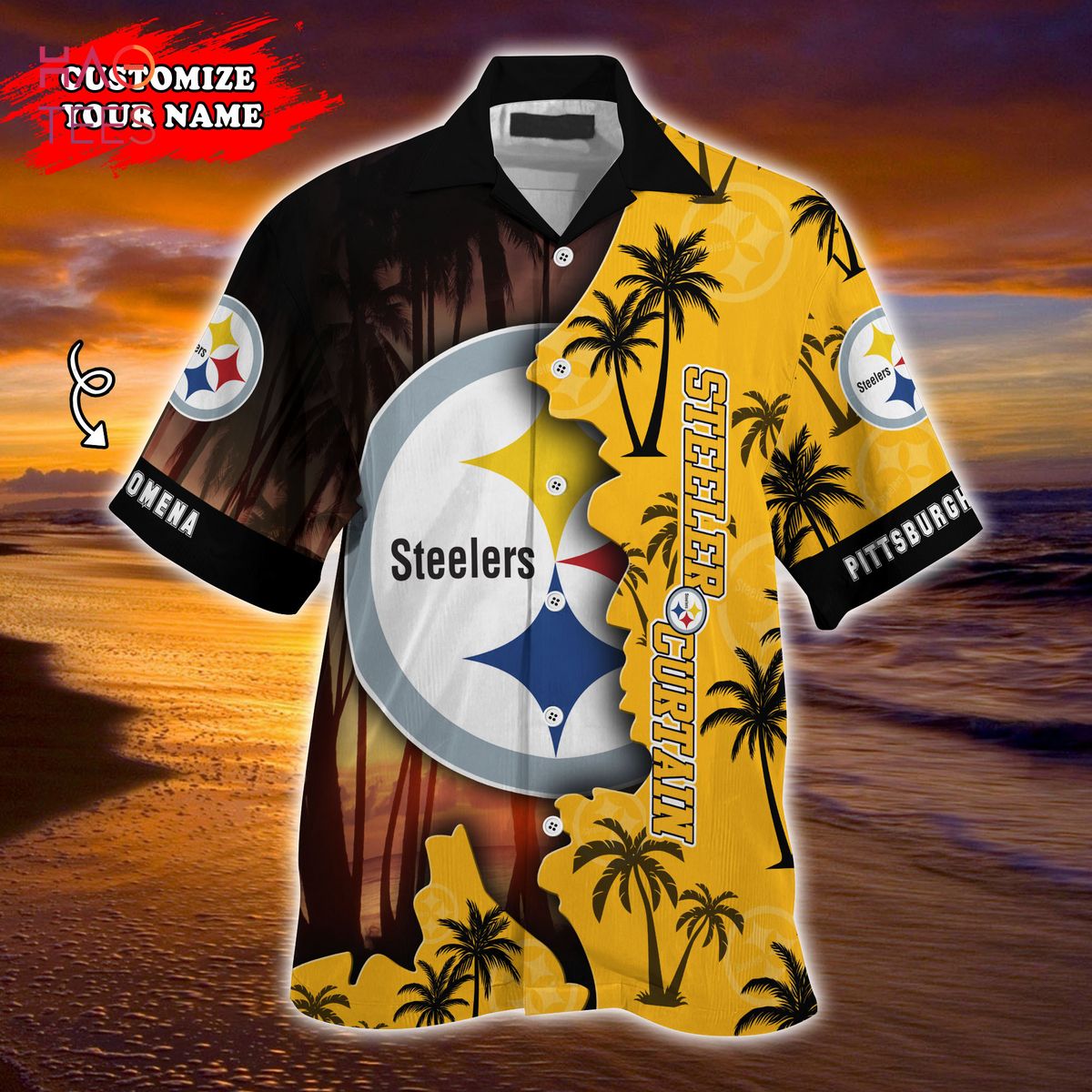 Pittsburgh Steelers NFL Personalized Hawaiian Shirt