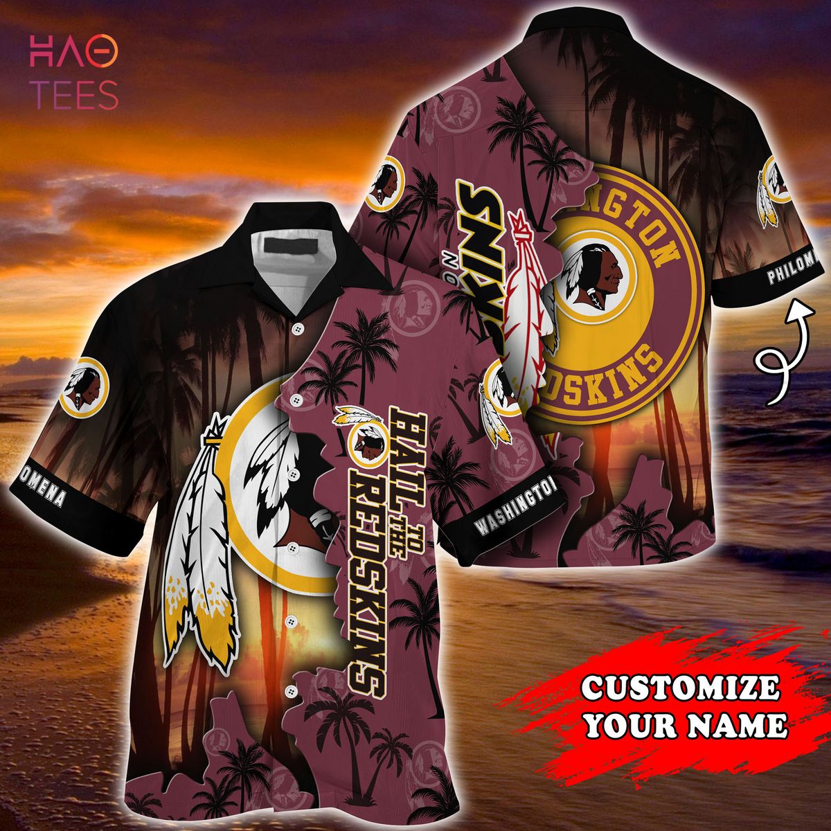 Washington Redskins Hawaiian Shirt Summer Button Up - Hot Sale 2023