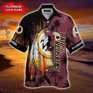 Washington Redskins NFL Customized Summer Hawaiian Shirt