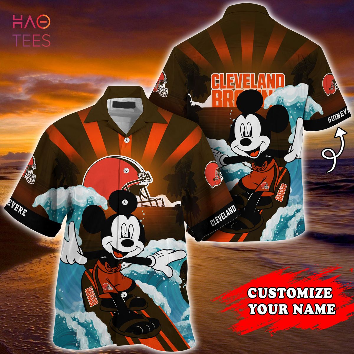 Cleveland Browns NFL Summer Customized Hawaiian Shirt Cleveland Browns NFL Summer Customized Hawaiian Shirt