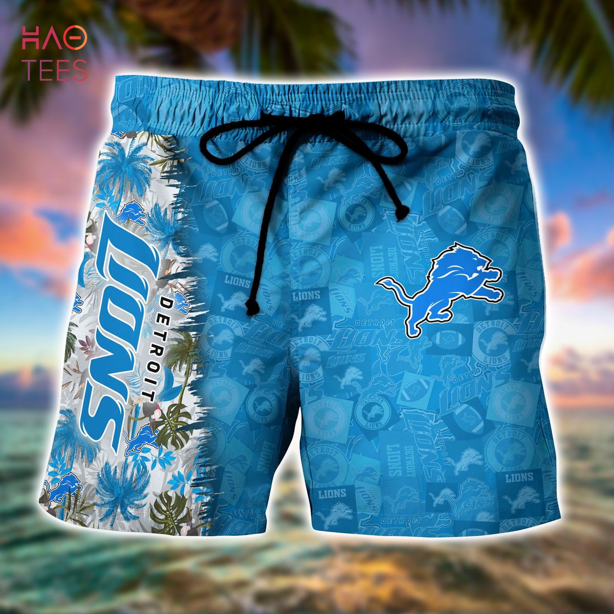 HOT Detroit Lions NFL Summer Hawaiian Shirt And Shorts