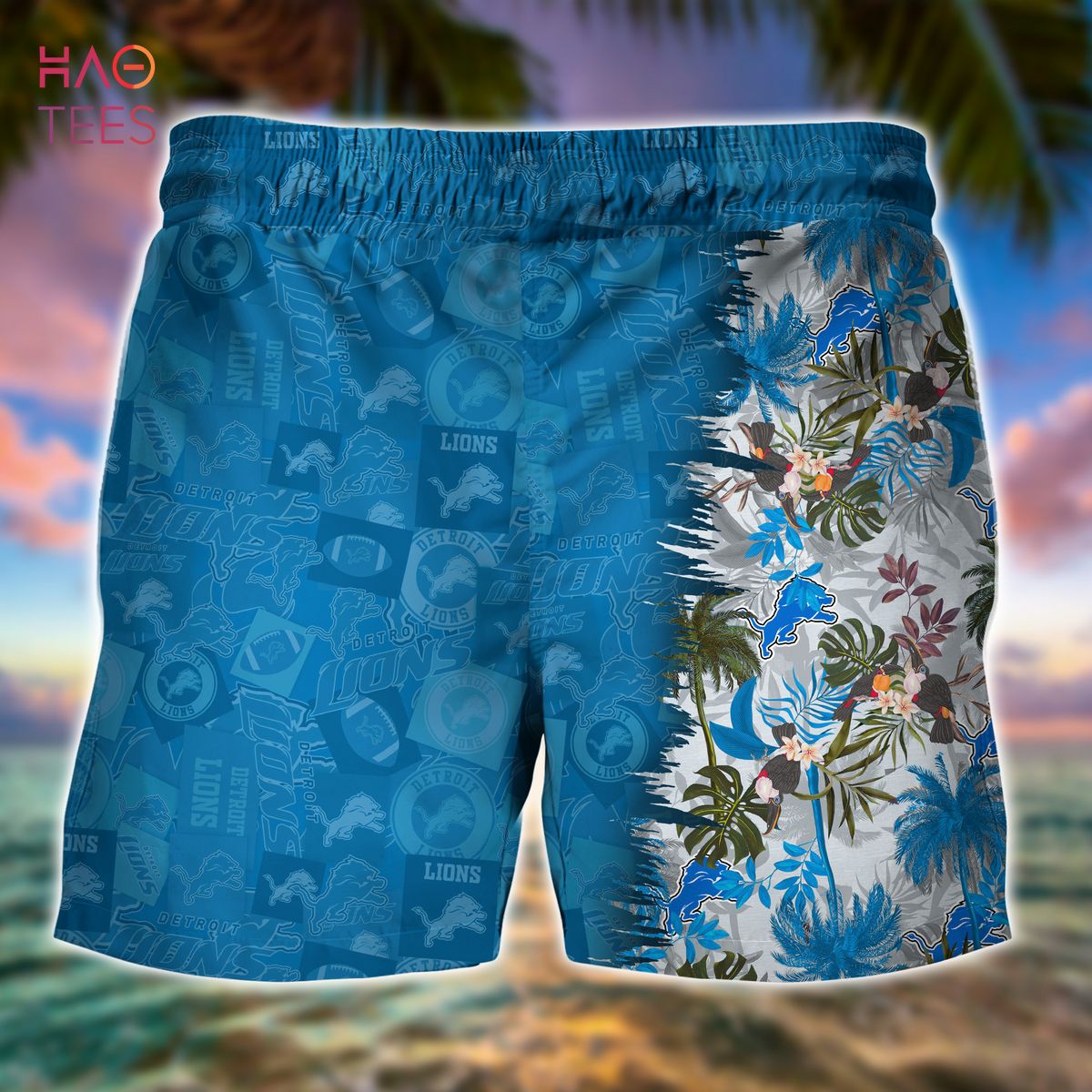 HOT Detroit Lions NFL Summer Hawaiian Shirt And Shorts