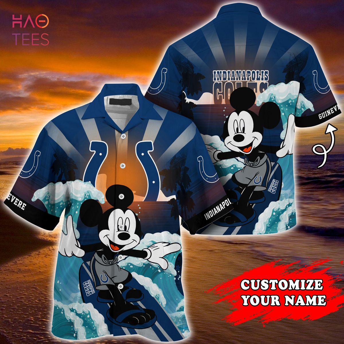 Indianapolis Colts NFL Summer Customized Hawaiian Shirt Indianapolis Colts NFL Summer Customized Hawaiian Shirt