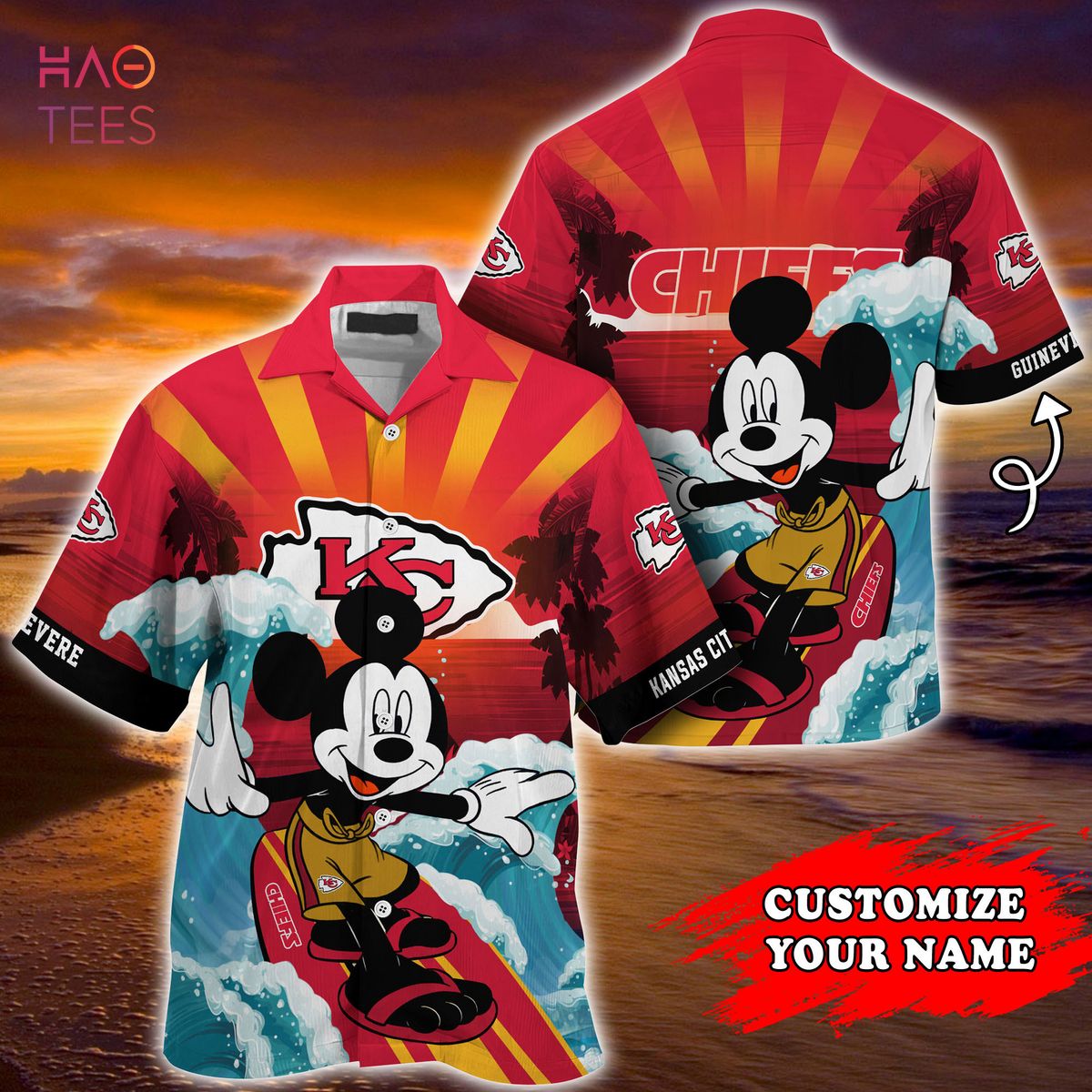 Kansas City Chiefs NFL Summer Customized Hawaiian Shirt Kansas City Chiefs NFL Summer Customized Hawaiian Shirt