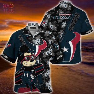 Mickey And Floral Houston Texans NFL Summer Hawaiian Shirt