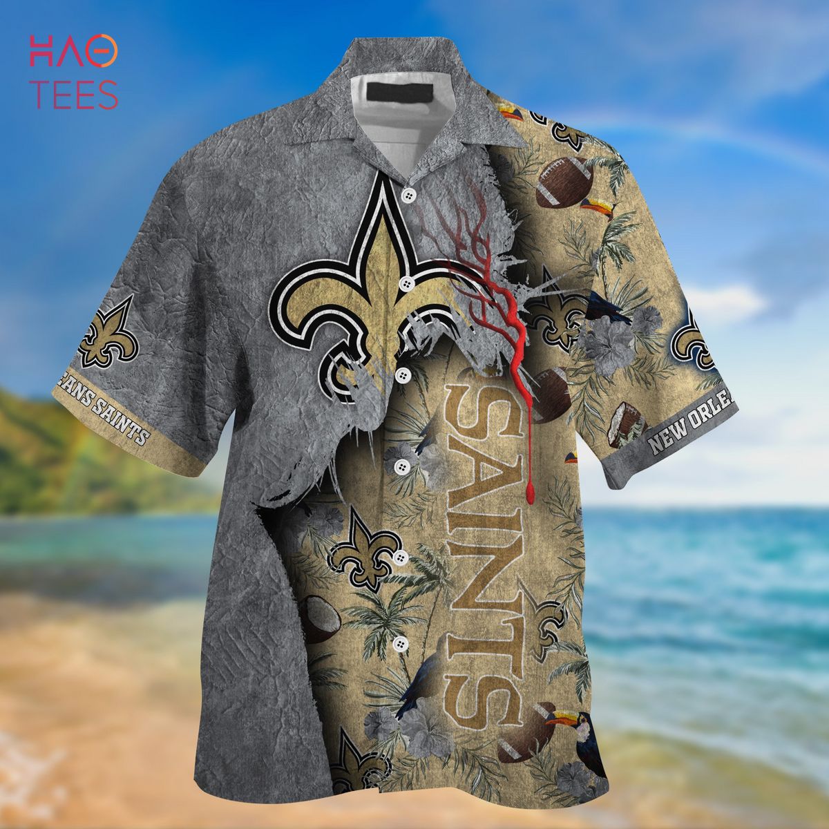NEW Orleans Saints NFL God Hawaiian Shirt NEW Orleans Saints NFL God Hawaiian Shirt