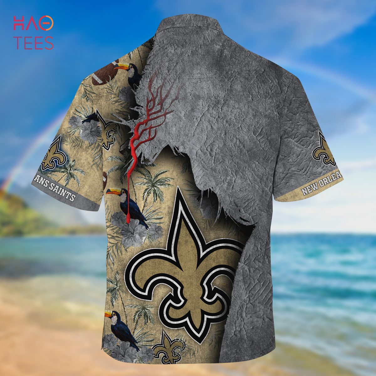 NEW Orleans Saints NFL God Hawaiian Shirt NEW Orleans Saints NFL God Hawaiian Shirt