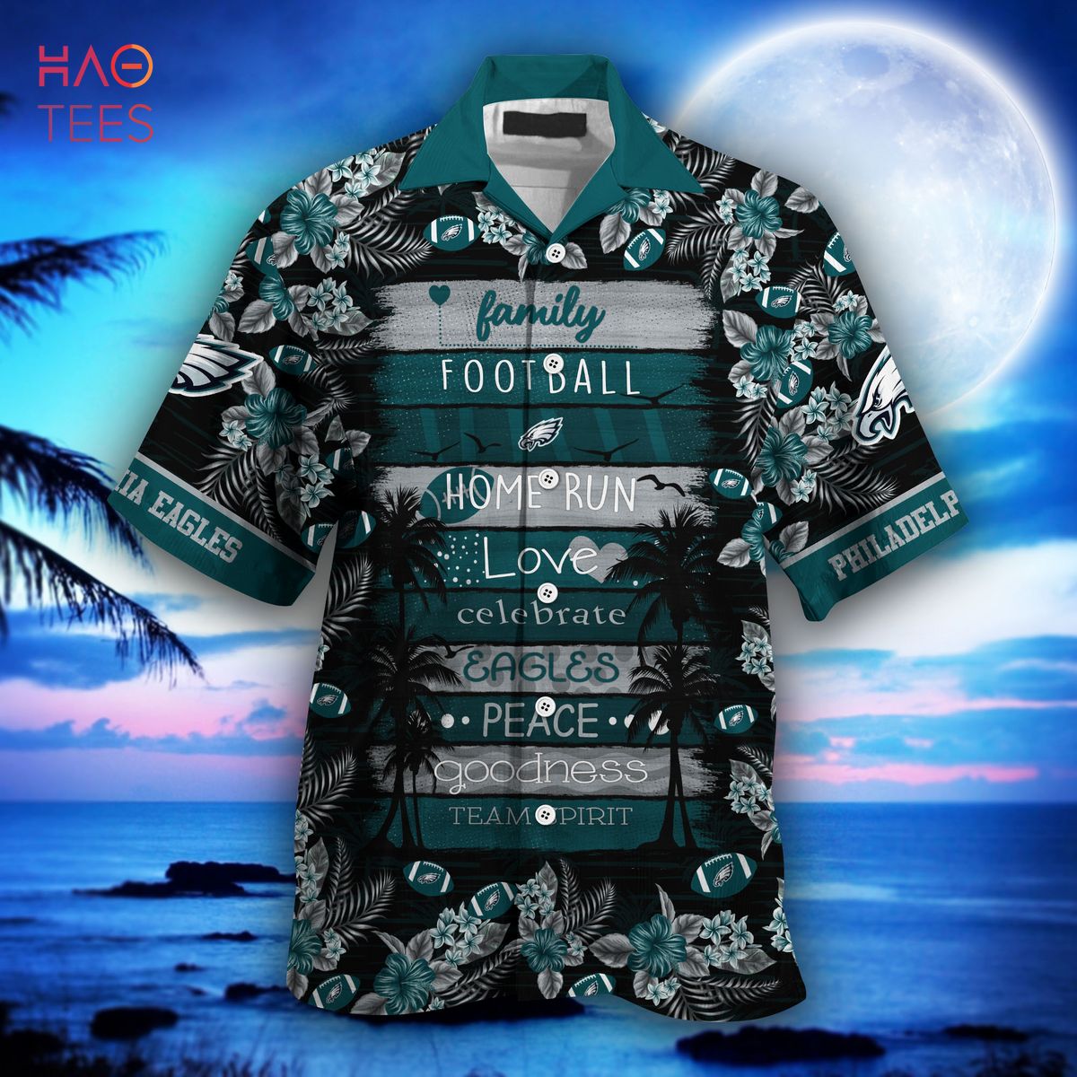 NEW Philadelphia Eagles NFL Hawaiian Shirt