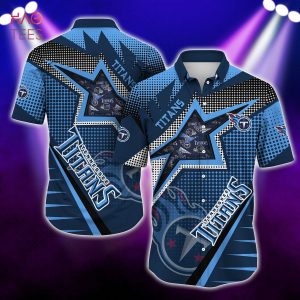 NEW Tennessee Titans NFL Hawaiian 3D Shirt