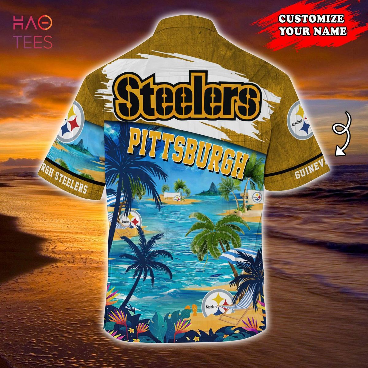 Pittsburgh Steelers NFL Customized Summer Hawaiian Shirt