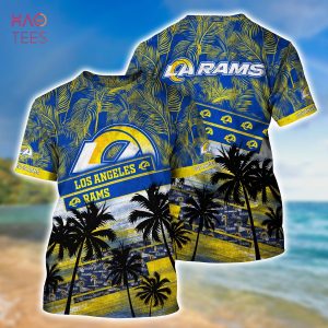 Los Angeles Rams Shirt Mens Large NFL Yellow Adult Tshirt Football Custom