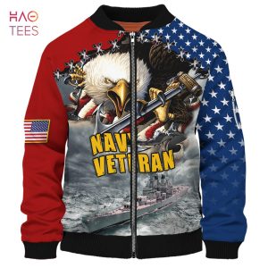 NEW Eagle And America Flag, United States Veteran 3D Bomber