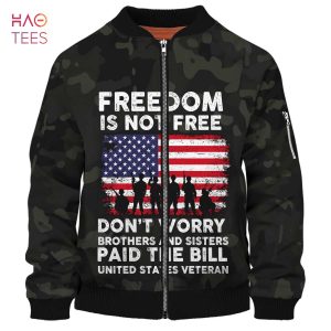 NEW Freedom Is Not Free 3D Bomber Limited Edition