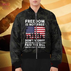 NEW Freedom Is Not Free 3D Bomber Limited Edition