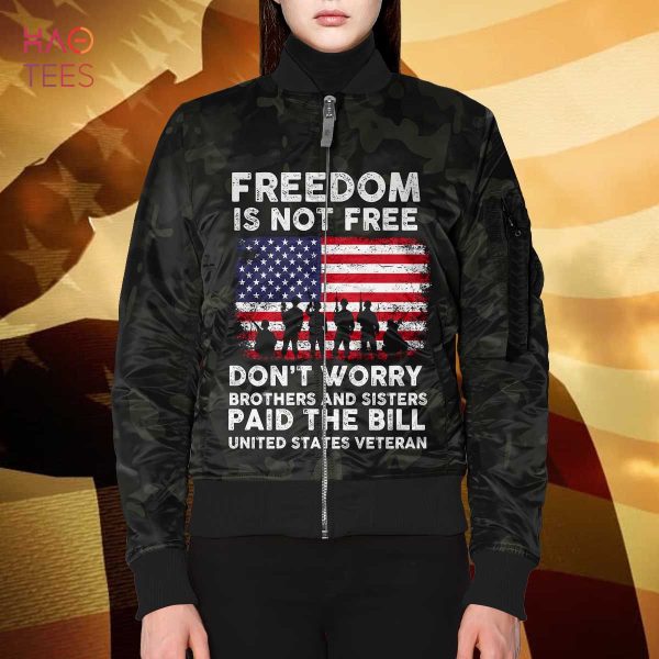 NEW Freedom Is Not Free 3D Bomber Limited Edition