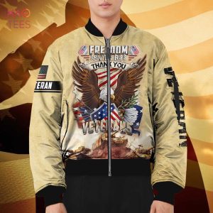 NEW Freedom Isn’t Free Thank You Veterans 3D Bomber