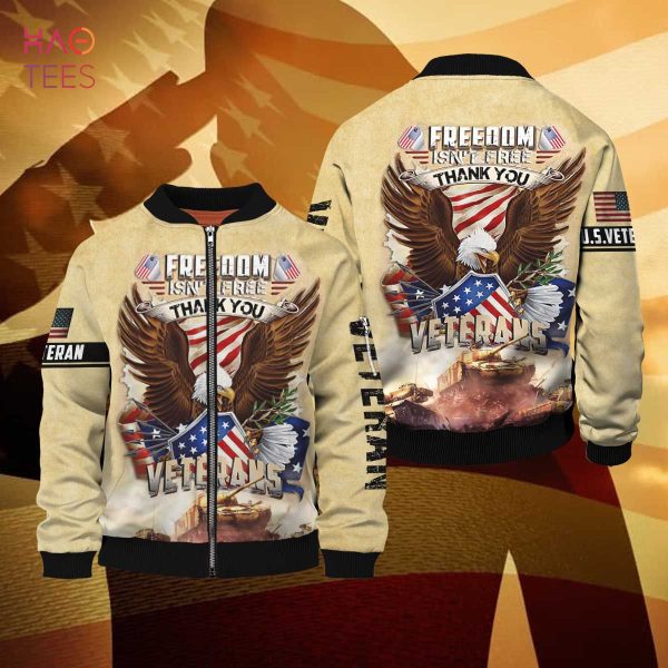 NEW Freedom Isn’t Free Thank You Veterans 3D Bomber