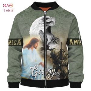 NEW God Bless America 3D Bomber – WZ01