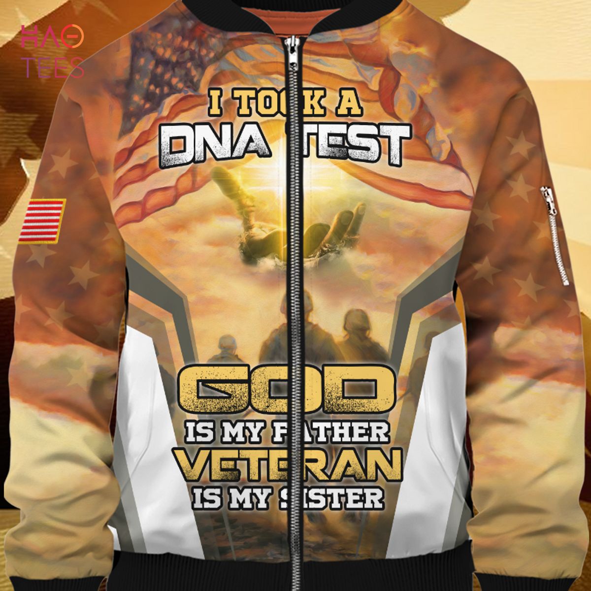 NEW God Is My Father, Veteran Is My Sister 3D Bomber
