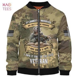 NEW I Own It Forever The Title Veteran 3D Bomber Limited Edition