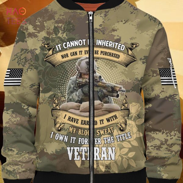 NEW I Own It Forever The Title Veteran 3D Bomber Limited Edition