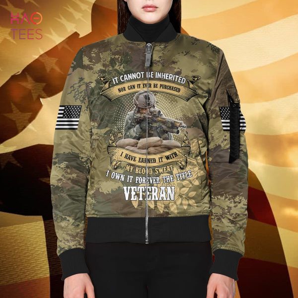 NEW I Own It Forever The Title Veteran 3D Bomber Limited Edition