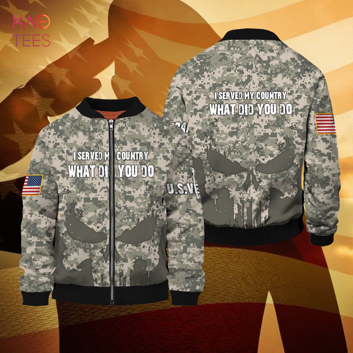 NEW I Served My Country What Did You Do 3D Bomber NEW I Served My Country What Did You Do 3D Bomber