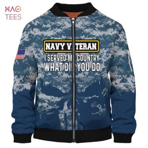 NEW I Served My Country What Did You Do 3D Bomber Limited Edition