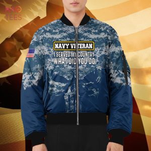 NEW I Served My Country What Did You Do 3D Bomber Limited Edition