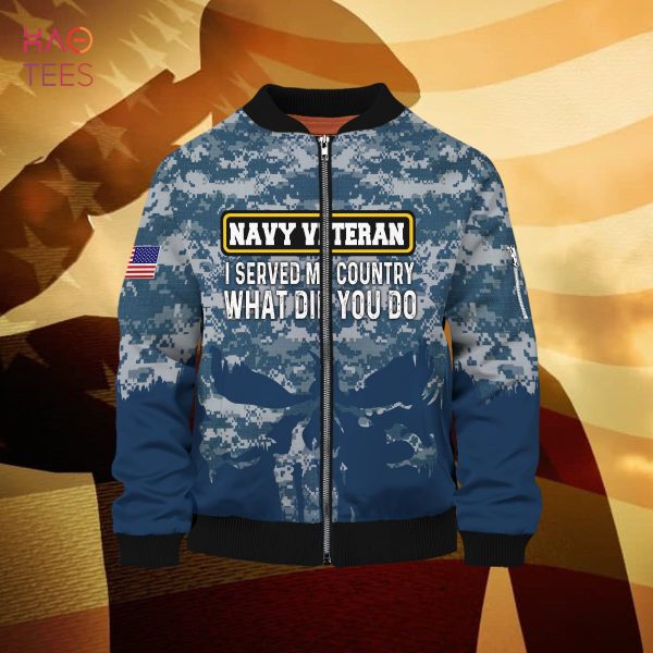 NEW I Served My Country What Did You Do 3D Bomber Limited Edition