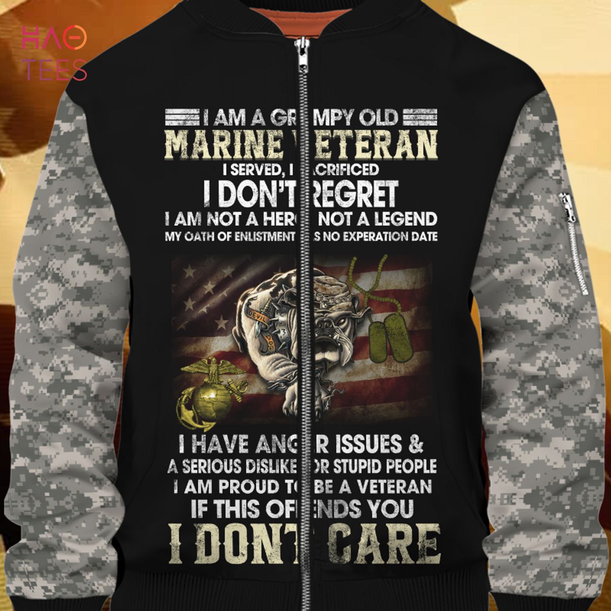 NEW I'm A Marine Veteran 3D Bomber