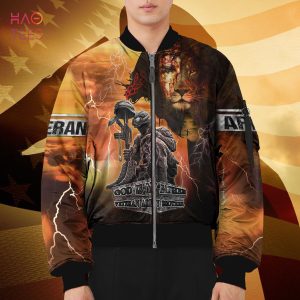 NEW Jesus And Veteran 3D Bomber, Gift For Veteran 3D Bomber