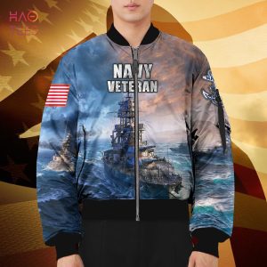 NEW Navy Veteran 3D Bomber, Gift For Veteran