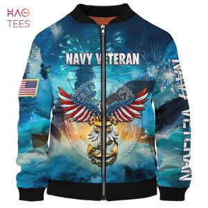 NEW Navy Veteran 3D Bomber, Honor The Fallen, Gift For US Veteran NEW Navy Veteran 3D Bomber, Honor The Fallen, Gift For US Veteran