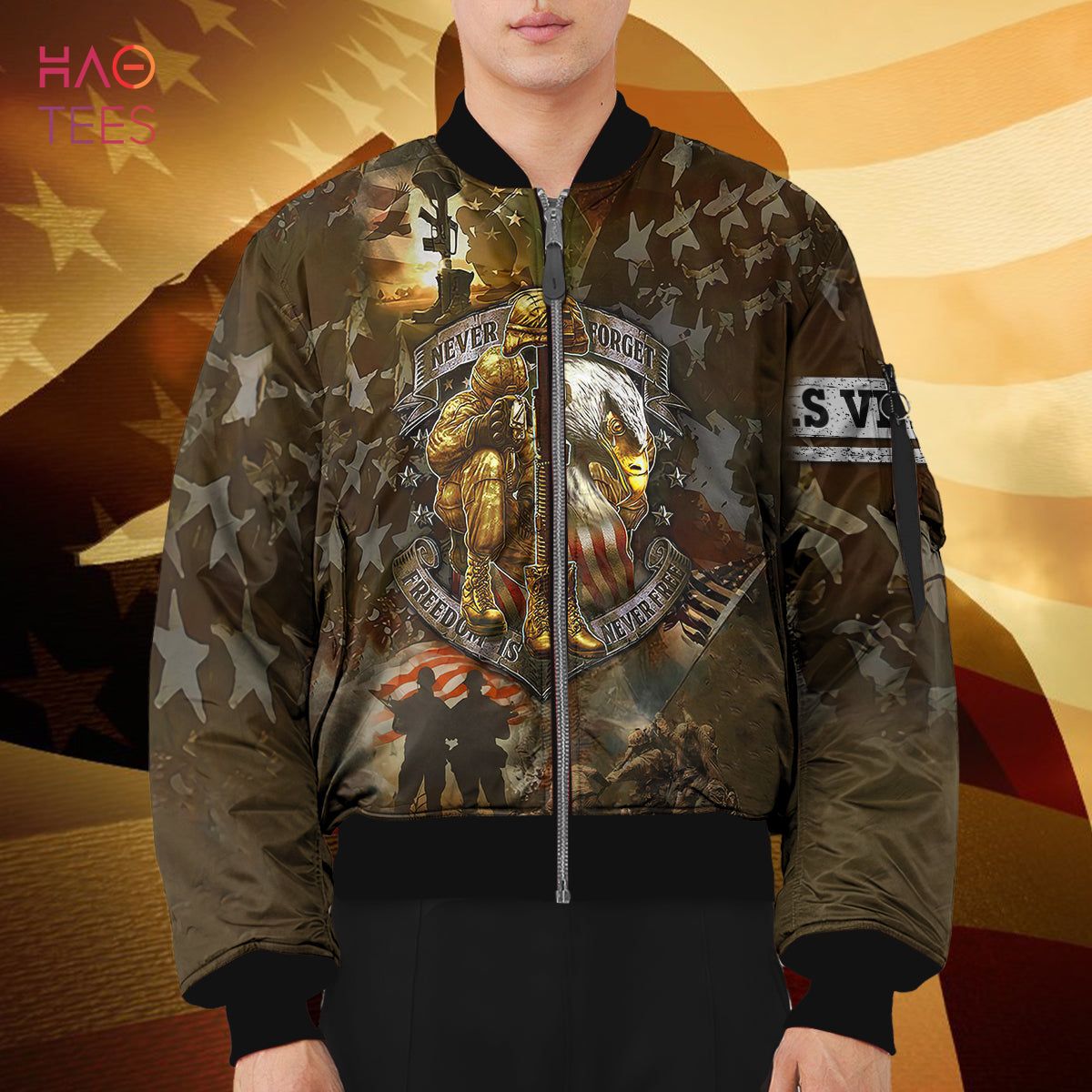 NEW Never Forget Freedom Is Never Free, Veteran 3D Bomber