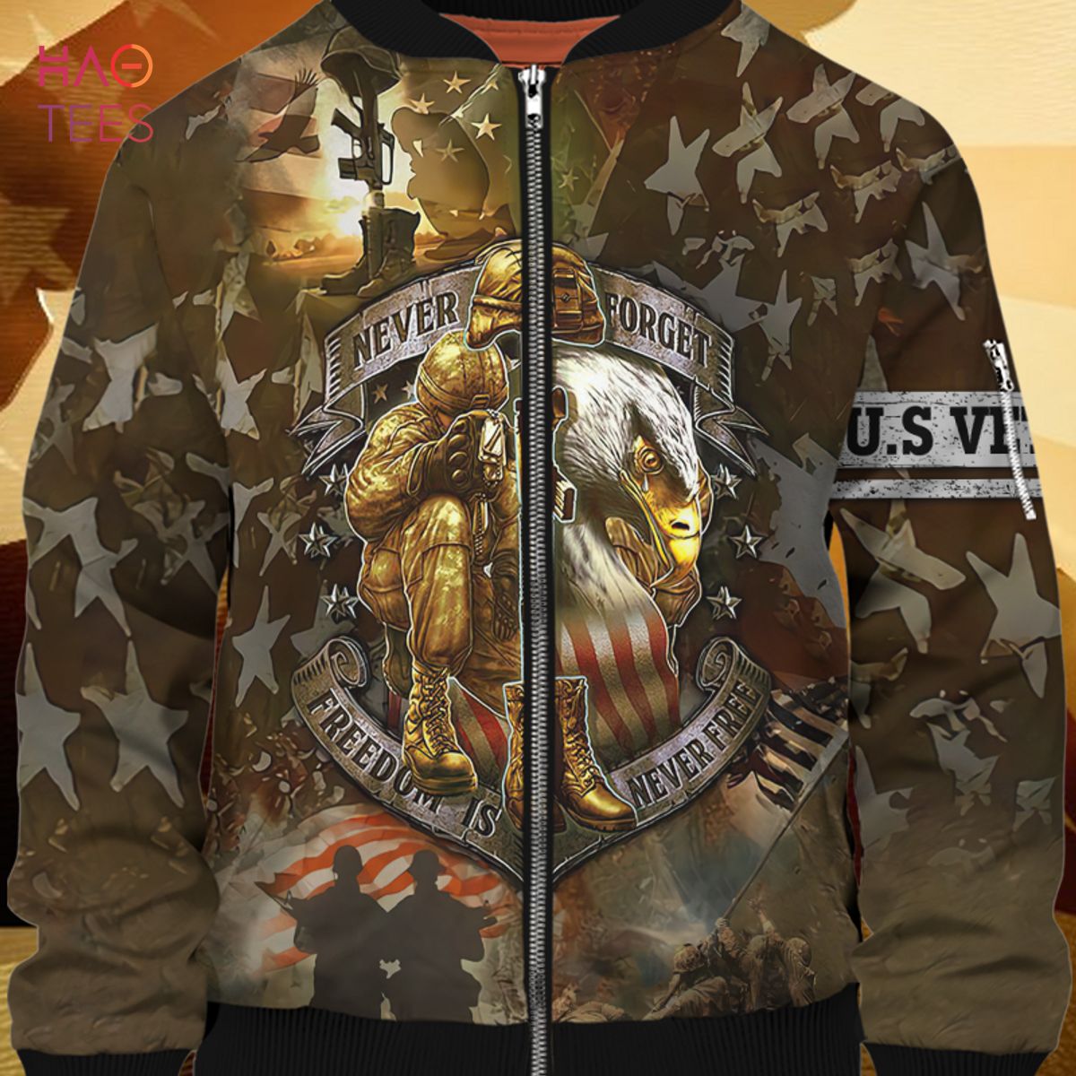 NEW Never Forget Freedom Is Never Free, Veteran 3D Bomber