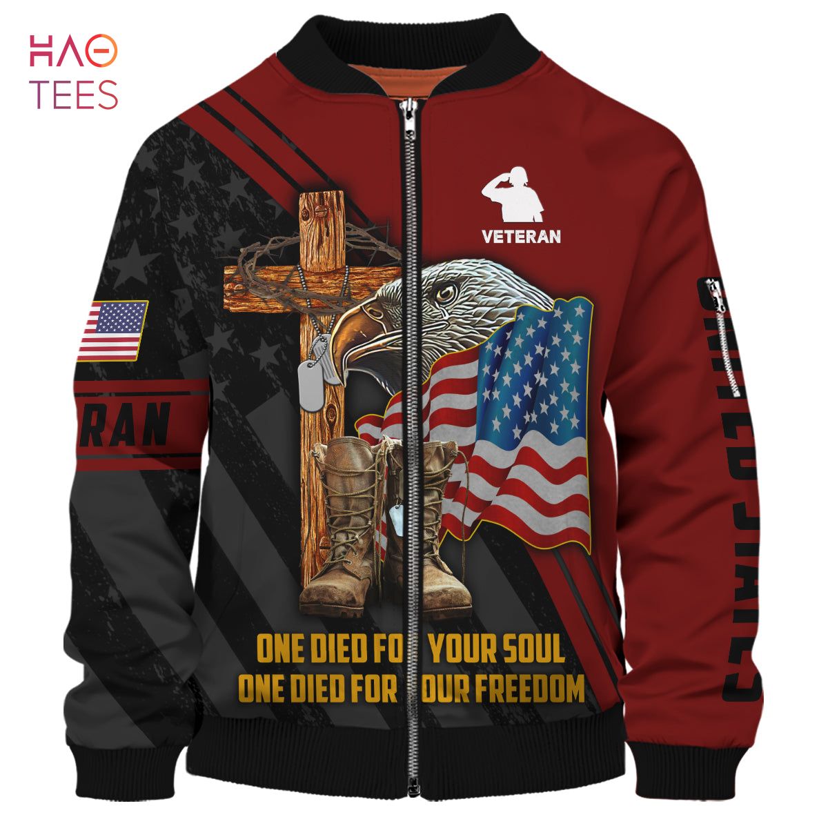 NEW One Died For Your Soul One Died For Your Freedoom, Veteran 3D Bomber