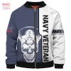 NEW Skull With U.S Veteran 3D Bomber